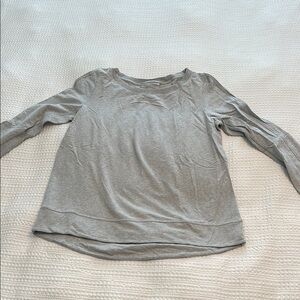 Casual Gray Long Sleeve sweatshirt